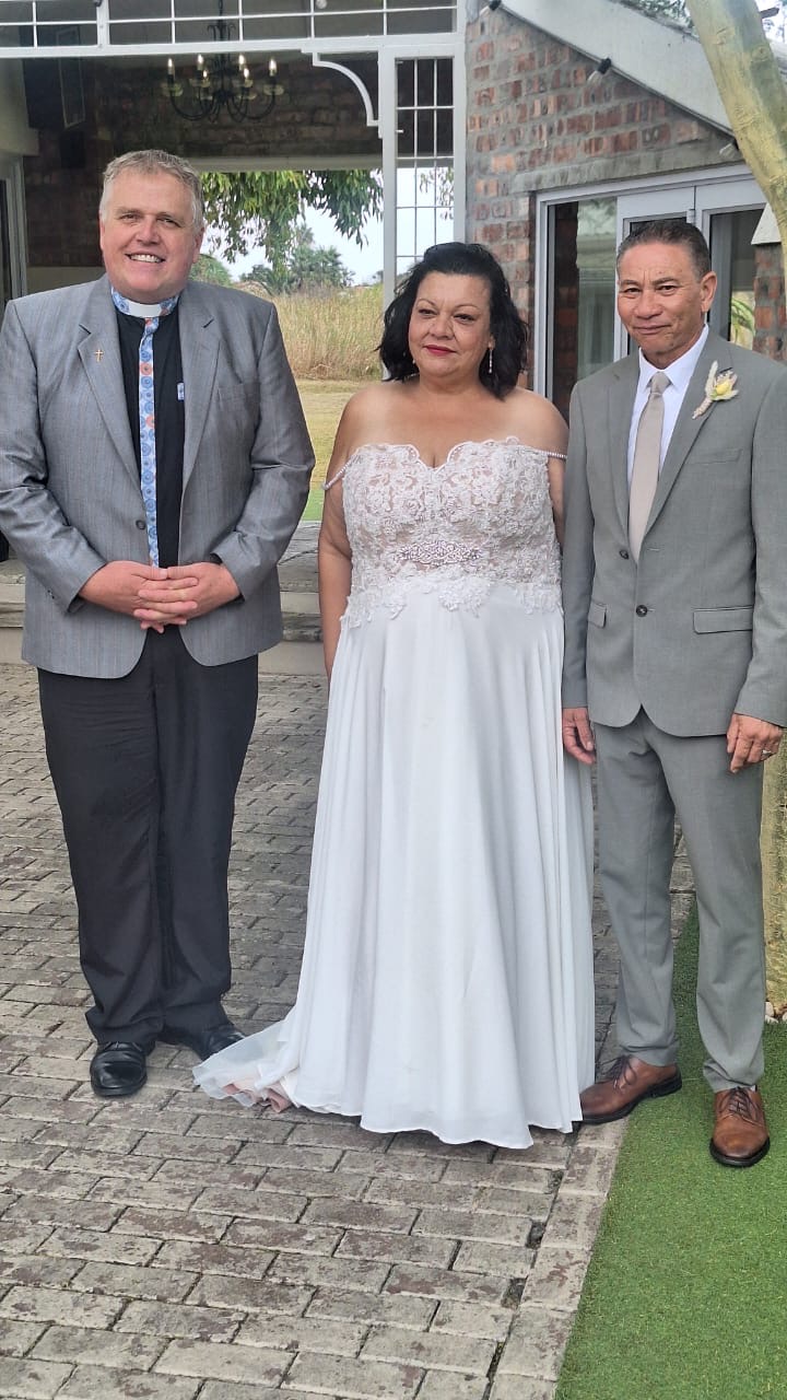 Wedding ceremony by Dr. Gerrit Rademeyer in Colesberg