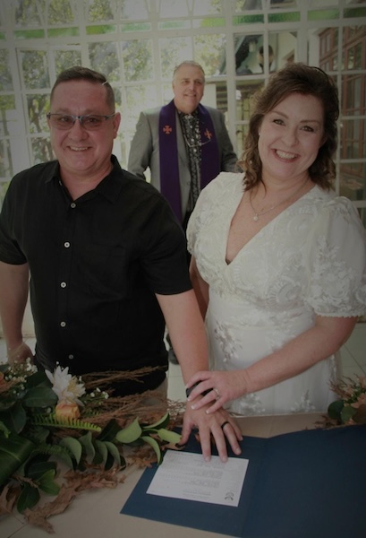 Wedding ceremony by Dr. Gerrit Rademeyer in Colesberg