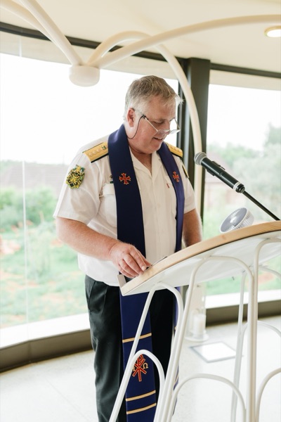 Wedding ceremony by Dr. Gerrit Rademeyer in Colesberg