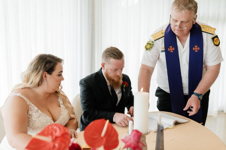 Wedding ceremony by Dr. Gerrit Rademeyer in Colesberg