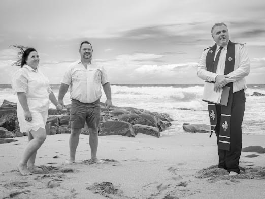 Wedding ceremony by Dr. Gerrit Rademeyer in Colesberg
