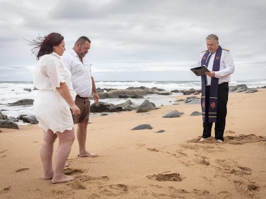 Wedding ceremony by Dr. Gerrit Rademeyer in Colesberg