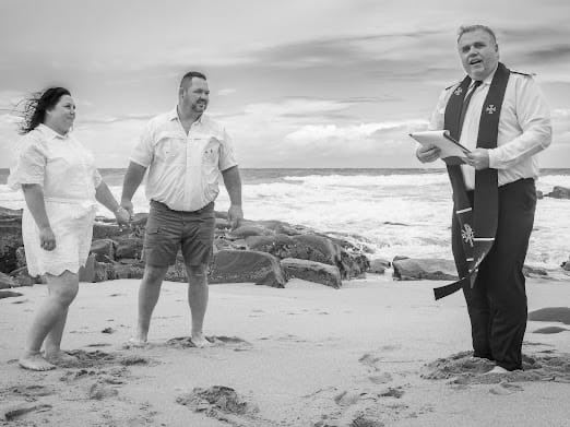Wedding ceremony by Dr. Gerrit Rademeyer in Colesberg