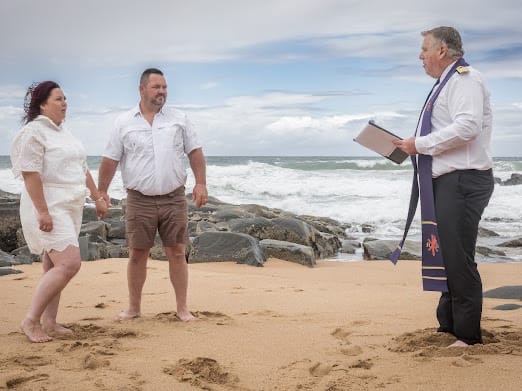 Wedding ceremony by Dr. Gerrit Rademeyer in Colesberg