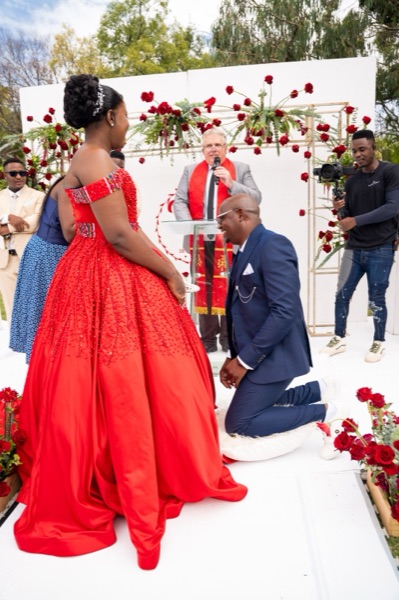 Wedding ceremony by Dr. Gerrit Rademeyer in Colesberg