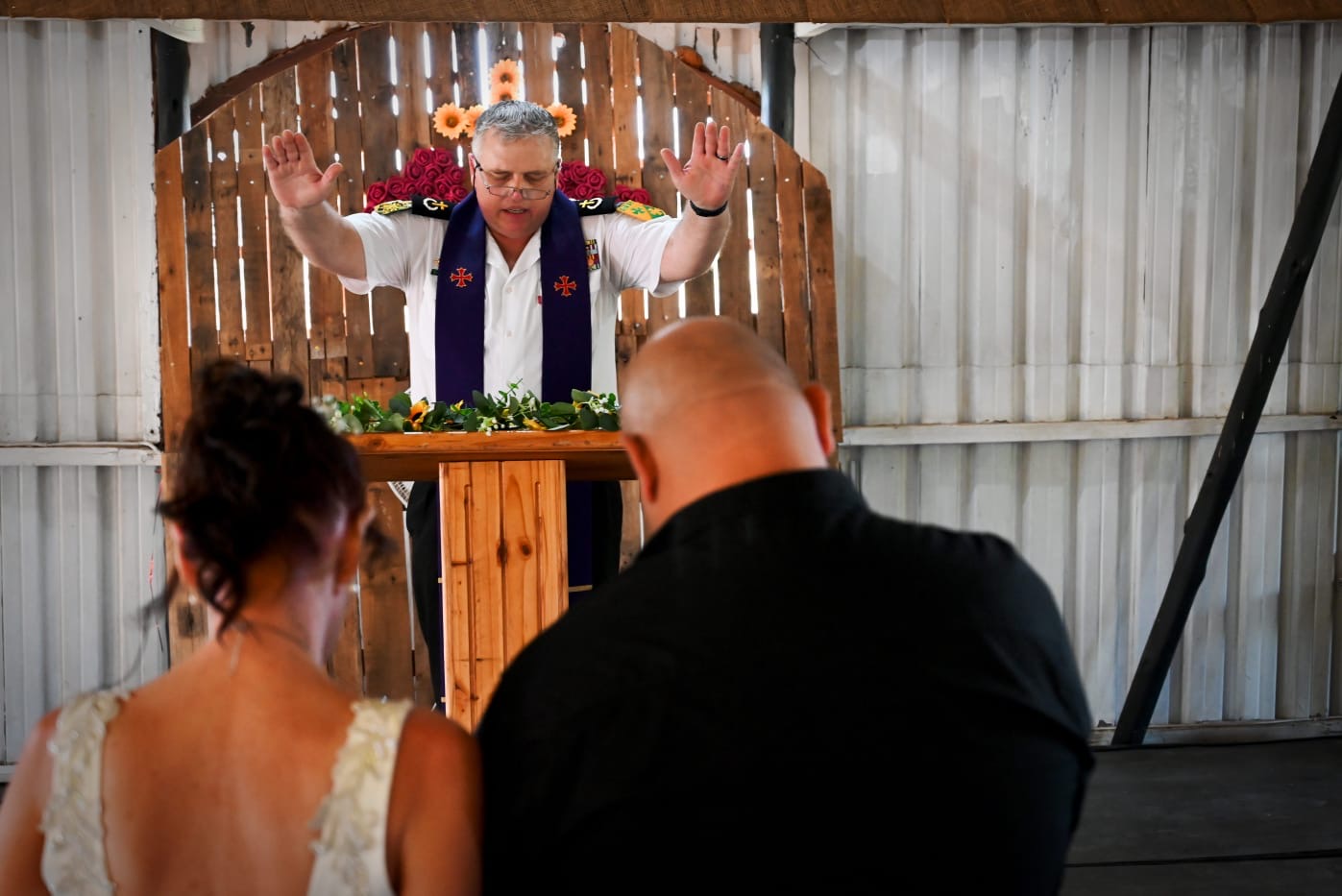 Wedding ceremony by Dr. Gerrit Rademeyer in Colesberg